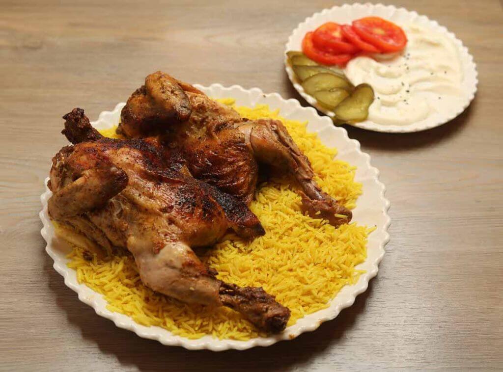 Grilled Farooj With Rice Platter