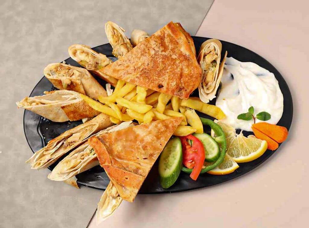 Double Arabic Chicken Shawarma Meal