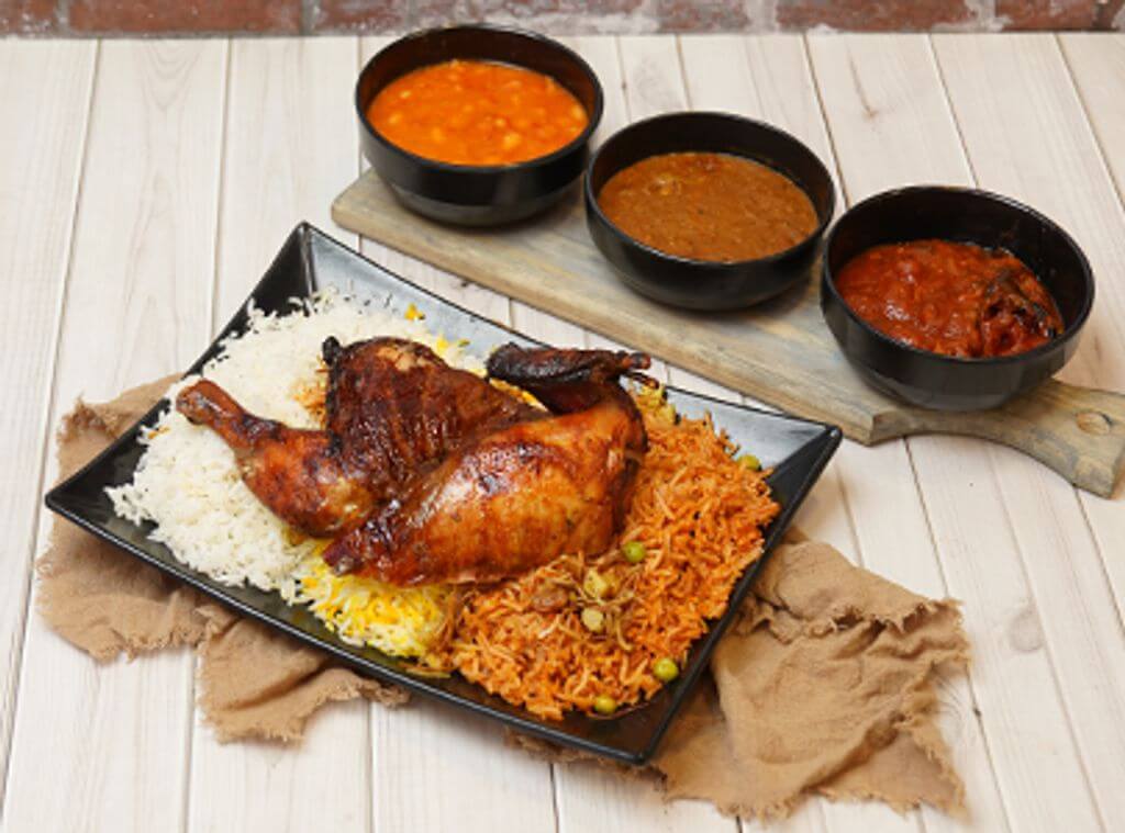 Chicken With Rice Platter