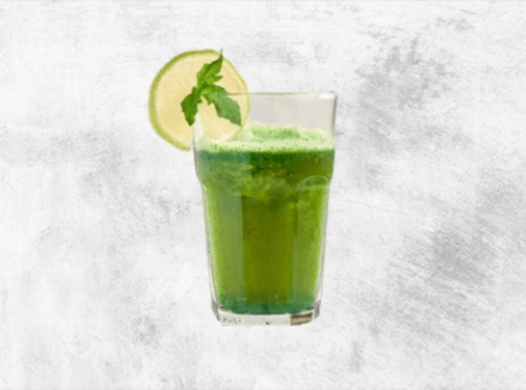 Lemon & Mint With Kiwi Cocktail