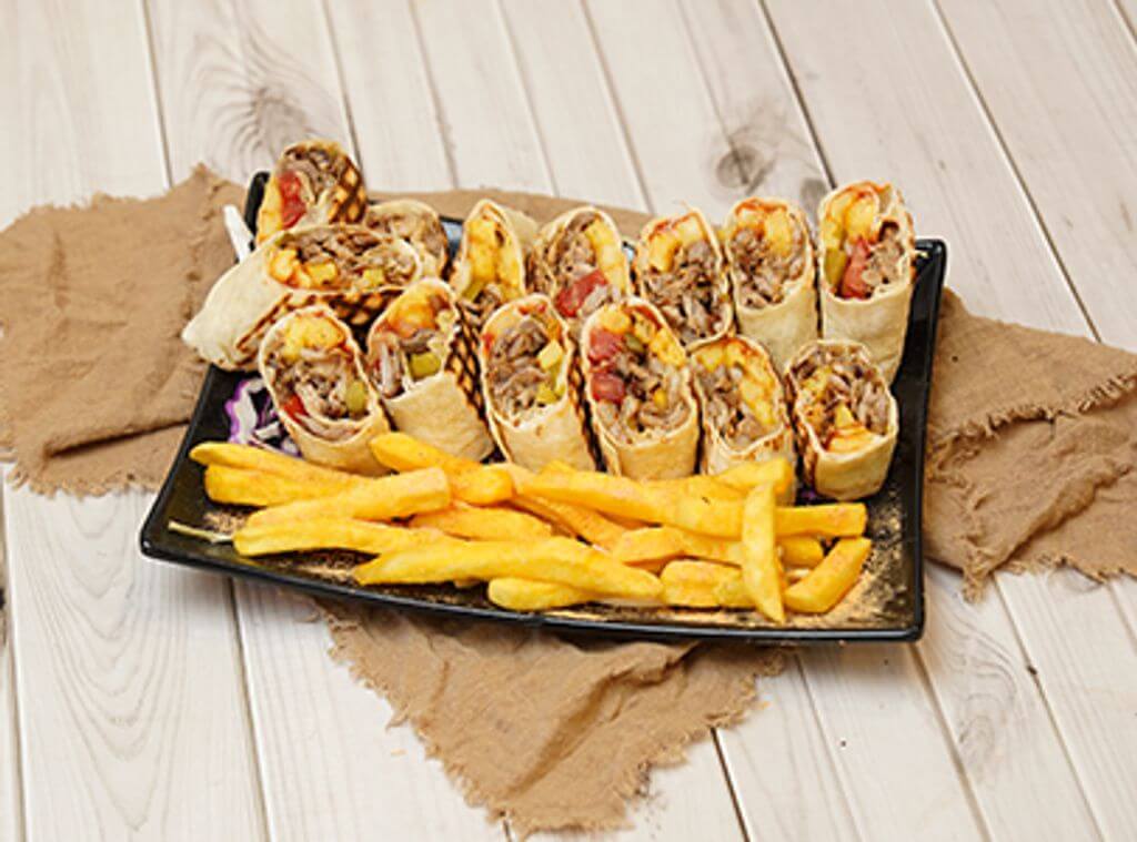 Beef Shawarma Saj Platter