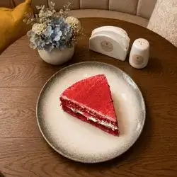 Almond Red Velvet Cake