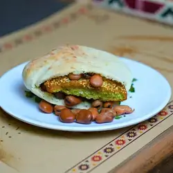 Foul And Falafel Sandwich