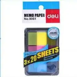 Memo Paper Deli 3x20 Sheets