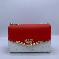 Red and White Starry Crossbody Bag