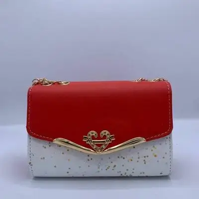 Red and White Starry Crossbody Bag