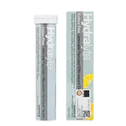 Colour Free Lemonade Flavoured Effervescent Electrolyte Tablets 20Tab _ Hydralyte