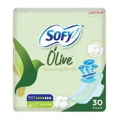 sofy olive 30 pads maxi thick