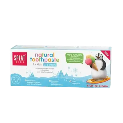 Natural Toothpaste For Kids 2-6 Years Fruit Ice-Cream 50ml _ SPLAT