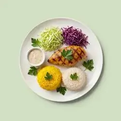Medium chicken and rice meal