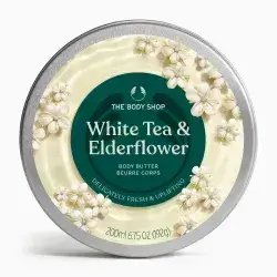 White Tea  Elderflower Body Butter 200ml THE BODY SHOP