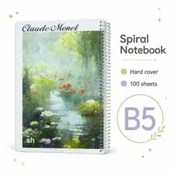 Hardcover Spiral Notebook – B5 | 100 Sheets