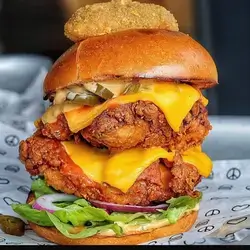 Double Cheese Double Crispy burger