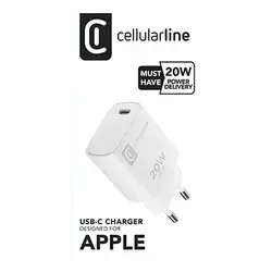 Cellularline Usb-C Charger Designed For Apple 20W