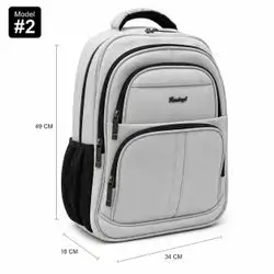 Flamingo Leather Backpack – Model #2, 4 Zippers