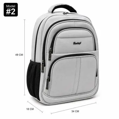 Flamingo Leather Backpack – Model #2, 4 Zippers