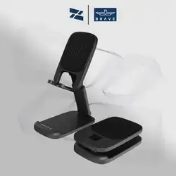 BRAVE 2-in-1 Foldable Phone/Tablet Stand - Black