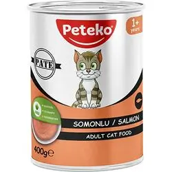 Peteko Adult Wet Cat Food Pate - Salmon, 400 g