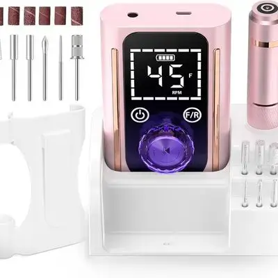 Nail Drill, Portable Electric Nail File 45000RPM