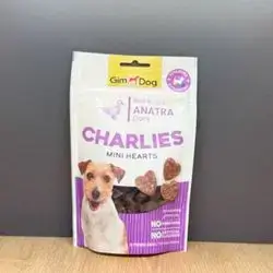 Gim Dog Charlies Mini Hearts Duck 70g
