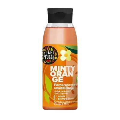 TUTTI FRUTTI Minty Orange Bath and Shower Oil Orange Revitalizationl 400ml _ Farmona