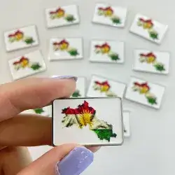 Metal Sticker – Kurdistan Flag/Map