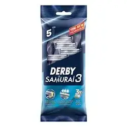 Derby Samurai Blu 3 Blade 5 Razors