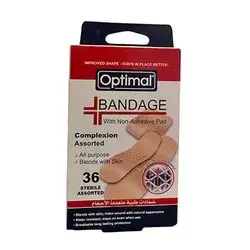 Bandage with Non-Adhesive Pad (Complexion Assorted)_Optimal