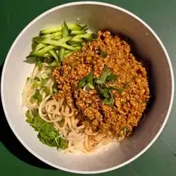 Minced Chicken Dry Noodles