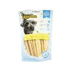 YooZee Dental Snacks With Nutrition Cheese And Beef Flavor Dual Dental Stick 100g