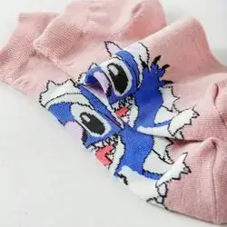 1 pair Lilo & Stitch Short Socks Cartoon Stitch - Size: 37-45