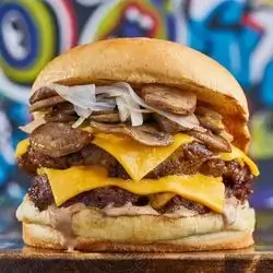 Graffiti Angus Mushroom Beef Burger