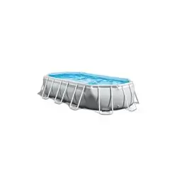 Intex Prism Frame Oval Pool ( 16.6 Ft * 9 Ft * 48 )
