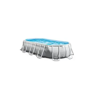 Intex Prism Frame Oval Pool ( 16.6 Ft * 9 Ft * 48 )