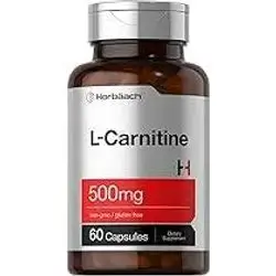 Horbäach Suplemento L Carnitina de 500 mg | 60 cápsulas | como L-Carnitina L-Tartrato | Sin OMG y sin gluten