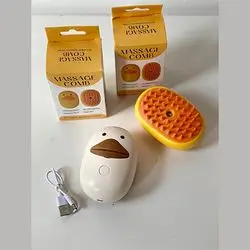 Pet Massage Comb and Steam Brush Kit