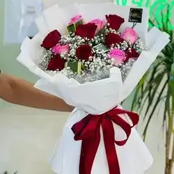 Rose And Gypsophila Bouquet 