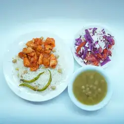 Rice With Shish Tawook