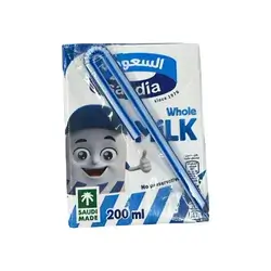 Saudia Uht Milk Full Fat 200ml