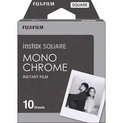 FUJIFILM Instax Mini Square Film, MONO CHROME, 10 Sheets