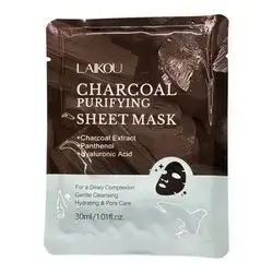 Charcoal Purifying Sheet Mask Gently Cleansing Pore care and hydrating