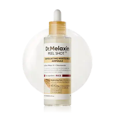 Peel Shot Exfoliating Rice Ampoule With Niacinamide 80ml _ Dr. Melaxin