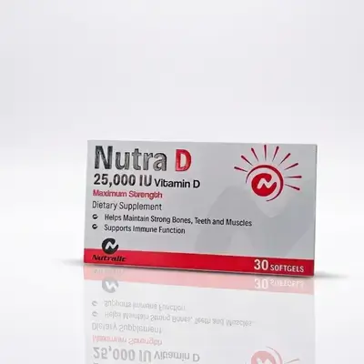 Nutra D (25,000 IU Vitamin D - 30 Softgels)