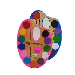 Artist Painting Palette With 12 Shades And Brush Assorted Color