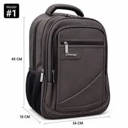 Flamingo Leather Backpack – Model #1, 4 Zippers