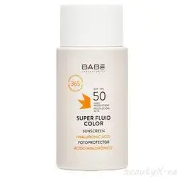 babe super fluid COLOR SPF50 hyaluronic acid