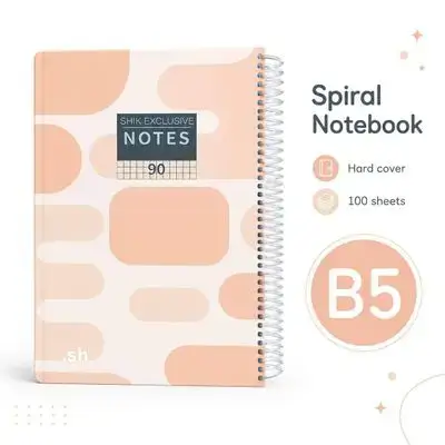 Hardcover Spiral Notebook – B5 | 100 Sheets