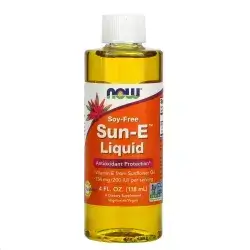 NOW Sun-E liquid soy free , vitamin E from sunflower oil origin , made in the US , 118ml