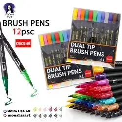 Brush Pens 12pcs-GIGIS