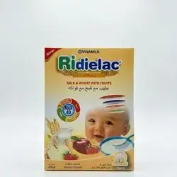 Ridielac infant cereal from 6 month milk& wheat with fruits 200g